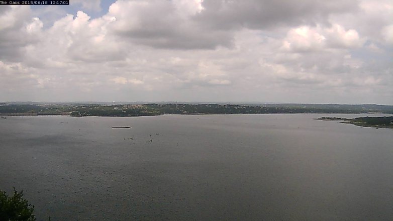 Lake Travis webcam, June 18, 2015 11:25 AM CT