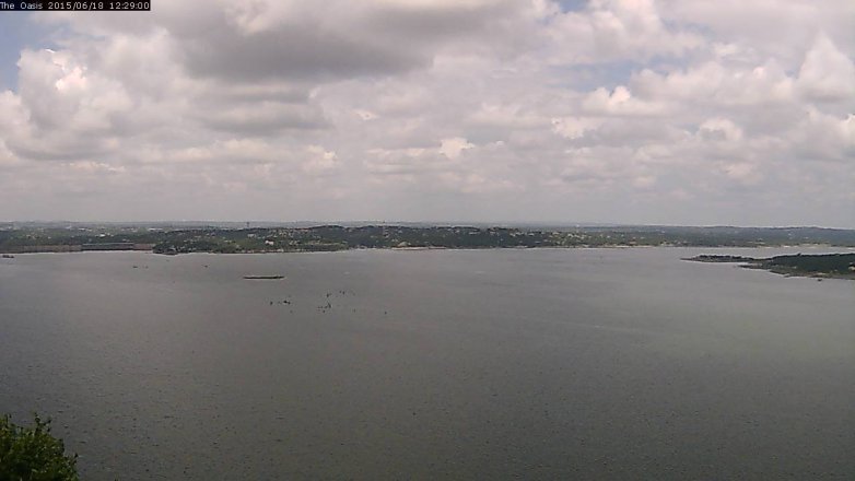 Lake Travis webcam, June 18, 2015 11:35 AM CT