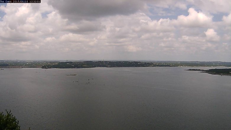 Lake Travis webcam, June 18, 2015 11:40 AM CT