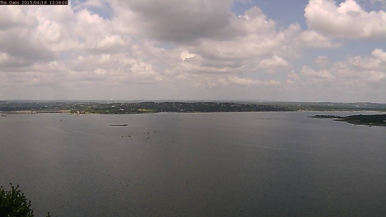 Lake Travis webcam, June 18, 2015 11:45 AM CT