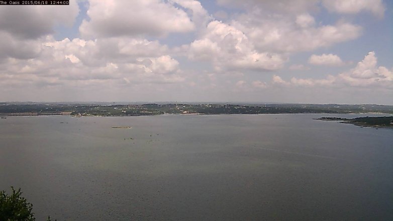 Lake Travis webcam, June 18, 2015 11:50 AM CT
