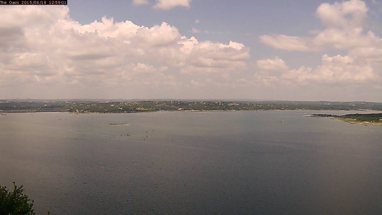 Lake Travis webcam, June 18, 2015 12:05 PM CT