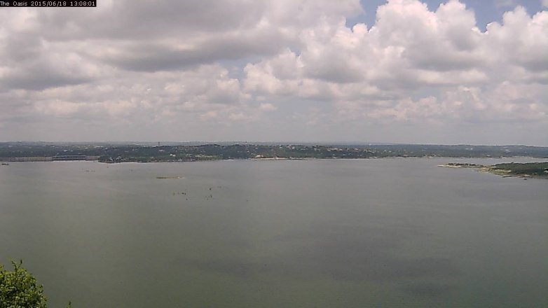Lake Travis webcam, June 18, 2015 12:15 PM CT