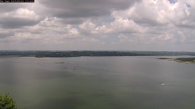 Lake Travis webcam, June 18, 2015 12:20 PM CT