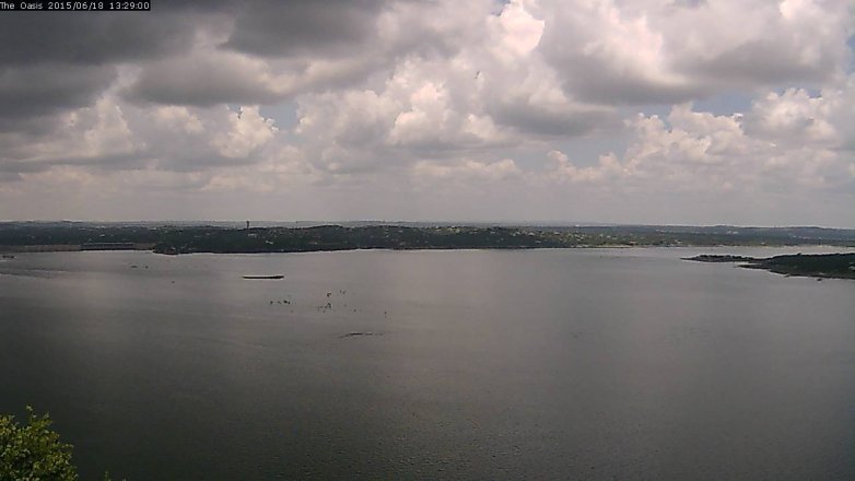 Lake Travis webcam, June 18, 2015 12:35 PM CT