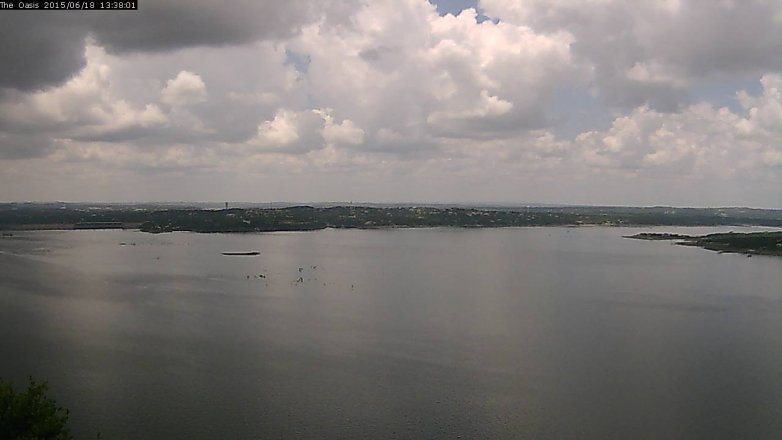 Lake Travis webcam, June 18, 2015 12:45 PM CT