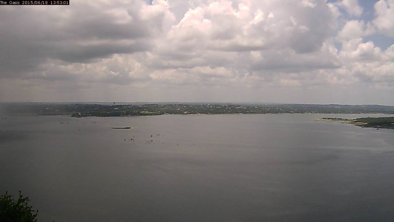 Lake Travis webcam, June 18, 2015 1:00 PM CT