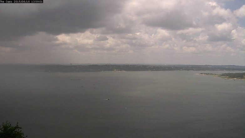 Lake Travis webcam, June 18, 2015 1:05 PM CT
