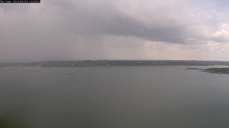 Lake Travis webcam, June 18, 2015 1:45 PM CT