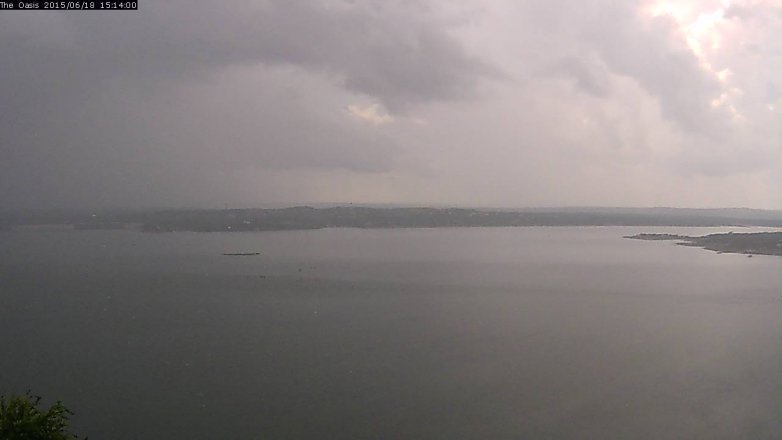 Lake Travis webcam, June 18, 2015 2:20 PM CT