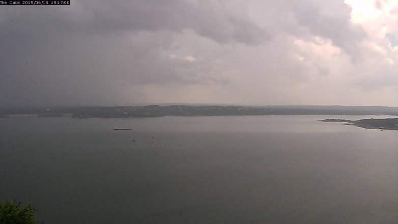 Lake Travis webcam, June 18, 2015 2:25 PM CT