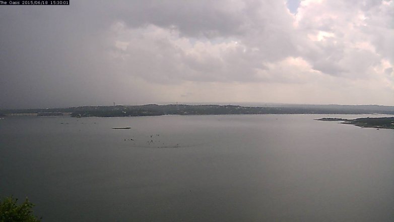 Lake Travis webcam, June 18, 2015 2:35 PM CT