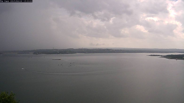 Lake Travis webcam, June 18, 2015 2:40 PM CT