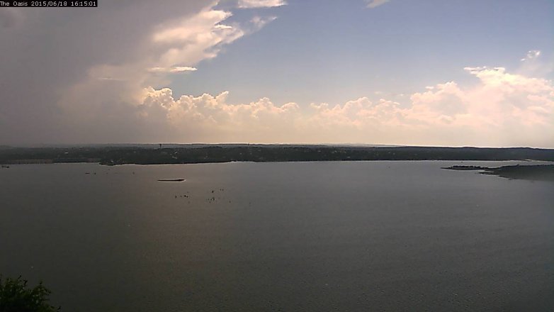 Lake Travis webcam, June 18, 2015 3:20 PM CT