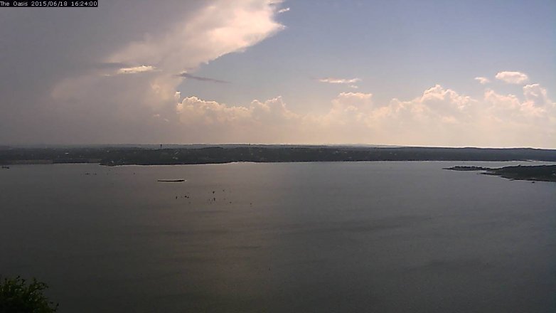 Lake Travis webcam, June 18, 2015 3:30 PM CT