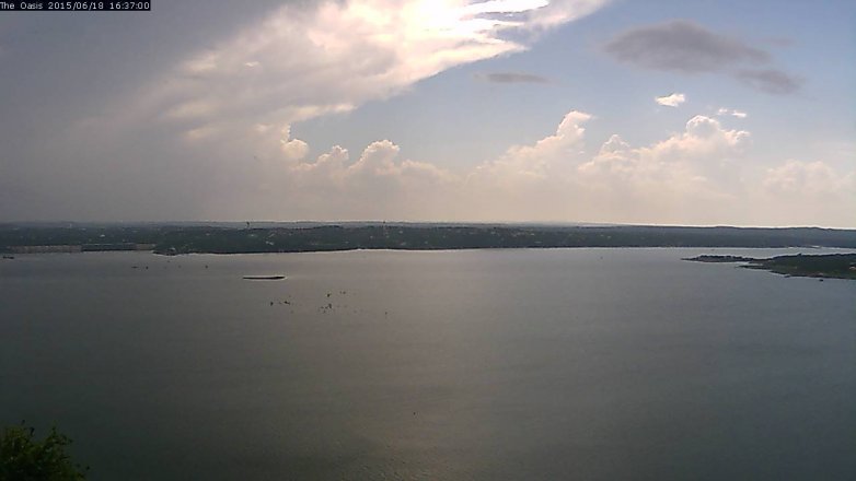 Lake Travis webcam, June 18, 2015 3:45 PM CT