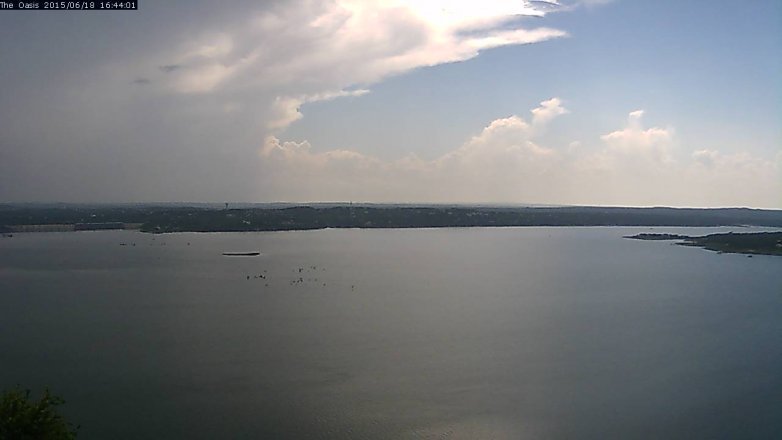 Lake Travis webcam, June 18, 2015 3:50 PM CT