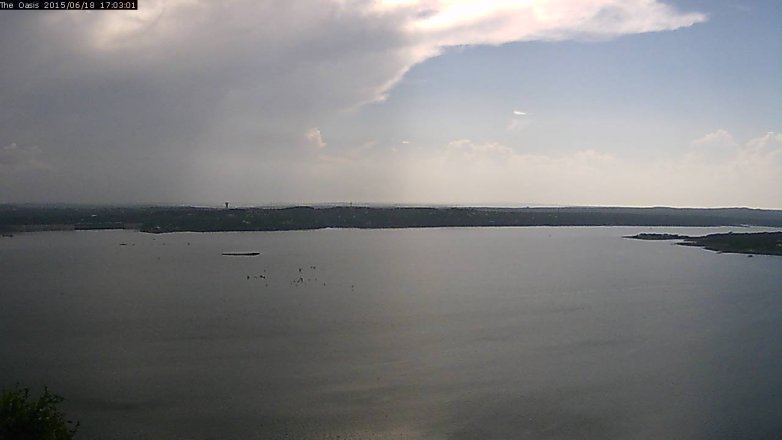 Lake Travis webcam, June 18, 2015 4:10 PM CT