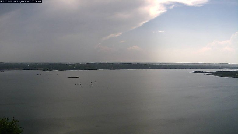 Lake Travis webcam, June 18, 2015 4:25 PM CT