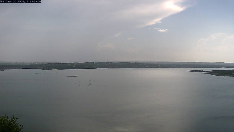 Lake Travis webcam, June 18, 2015 4:30 PM CT