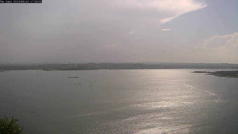 Lake Travis webcam, June 18, 2015 4:35 PM CT