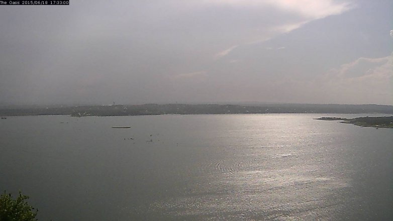 Lake Travis webcam, June 18, 2015 4:40 PM CT