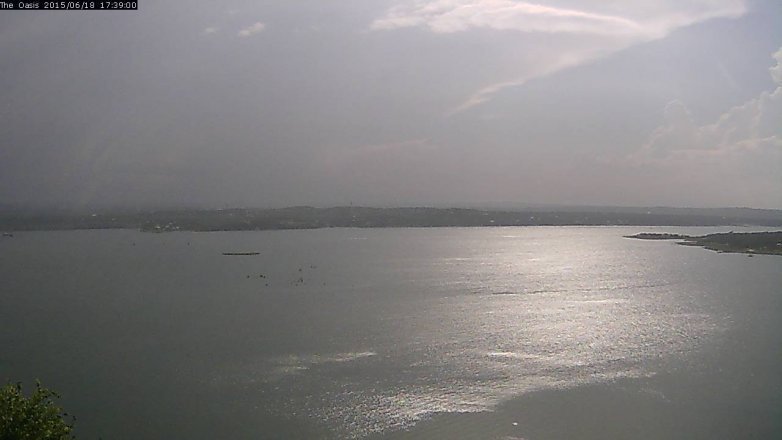 Lake Travis webcam, June 18, 2015 4:45 PM CT