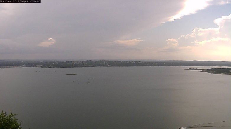 Lake Travis webcam, June 18, 2015 5:00 PM CT