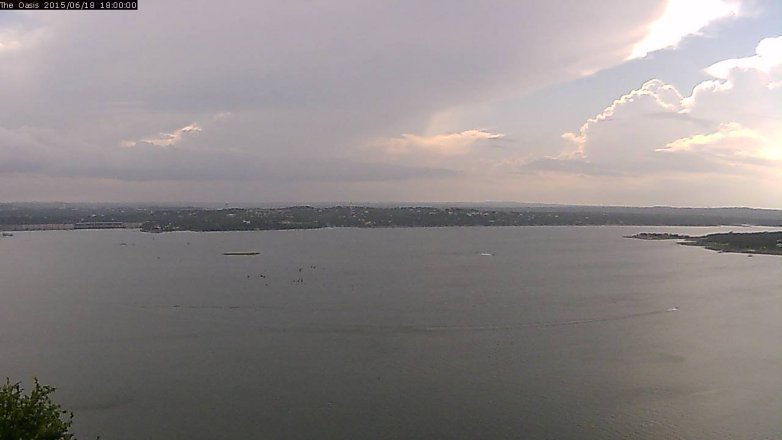 Lake Travis webcam, June 18, 2015 5:05 PM CT