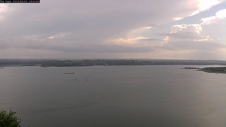 Lake Travis webcam, June 18, 2015 5:10 PM CT