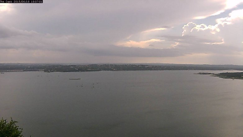 Lake Travis webcam, June 18, 2015 5:15 PM CT