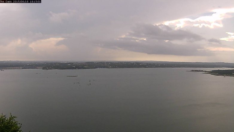 Lake Travis webcam, June 18, 2015 5:20 PM CT