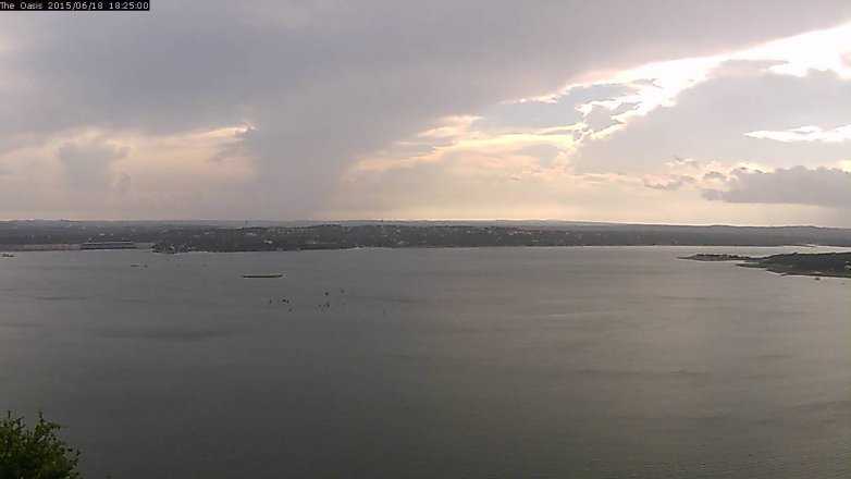 Lake Travis webcam, June 18, 2015 5:30 PM CT