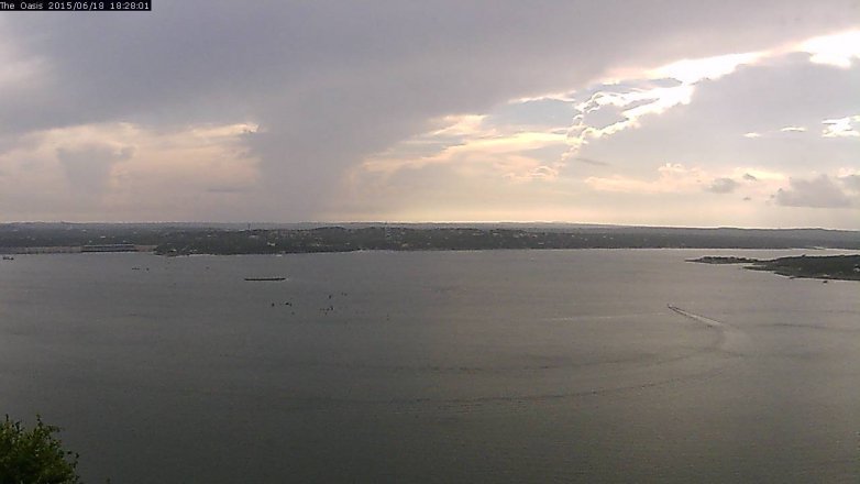 Lake Travis webcam, June 18, 2015 5:35 PM CT