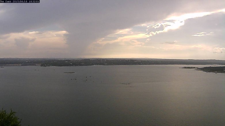 Lake Travis webcam, June 18, 2015 5:40 PM CT