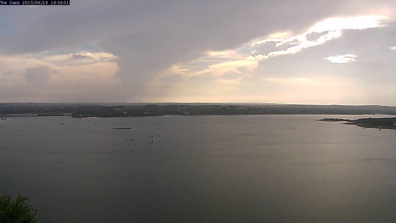 Lake Travis webcam, June 18, 2015 5:45 PM CT