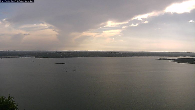 Lake Travis webcam, June 18, 2015 5:50 PM CT