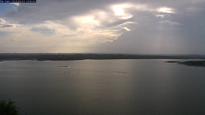 Lake Travis webcam, June 18, 2015 6:10 PM CT