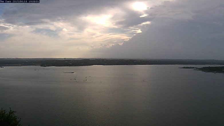 Lake Travis webcam, June 18, 2015 6:15 PM CT