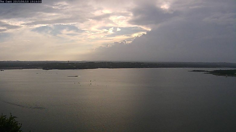Lake Travis webcam, June 18, 2015 6:20 PM CT