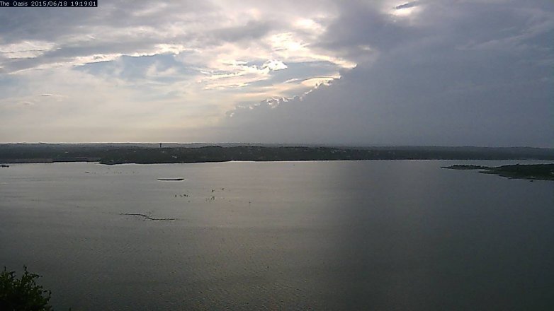 Lake Travis webcam, June 18, 2015 6:25 PM CT