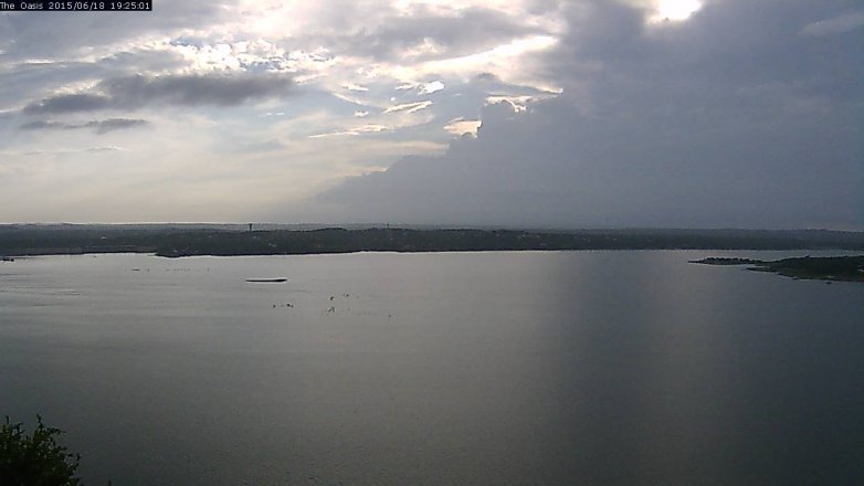 Lake Travis webcam, June 18, 2015 6:30 PM CT