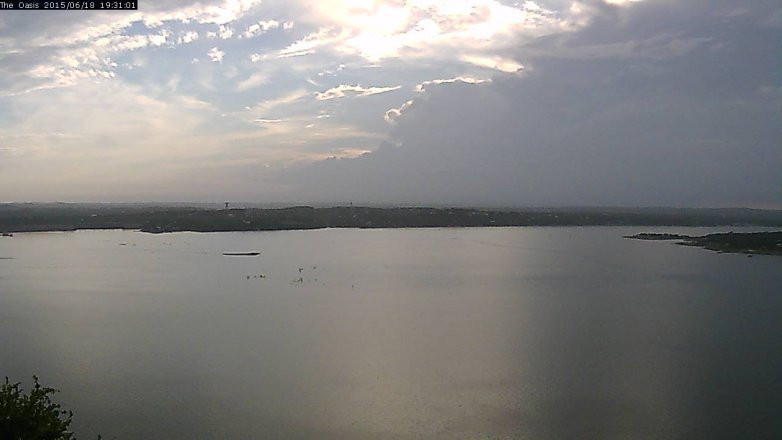Lake Travis webcam, June 18, 2015 6:35 PM CT