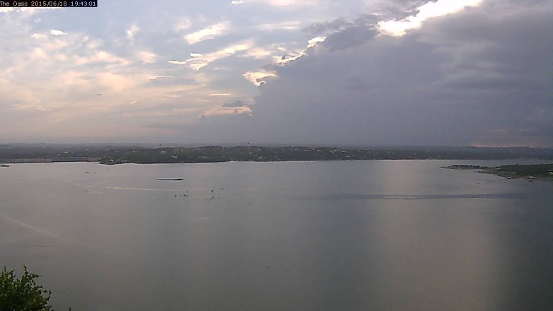 Lake Travis webcam, June 18, 2015 6:50 PM CT