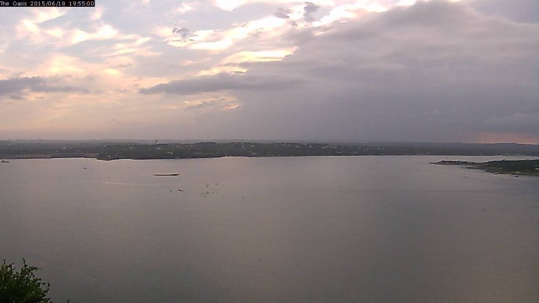 Lake Travis webcam, June 18, 2015 7:00 PM CT