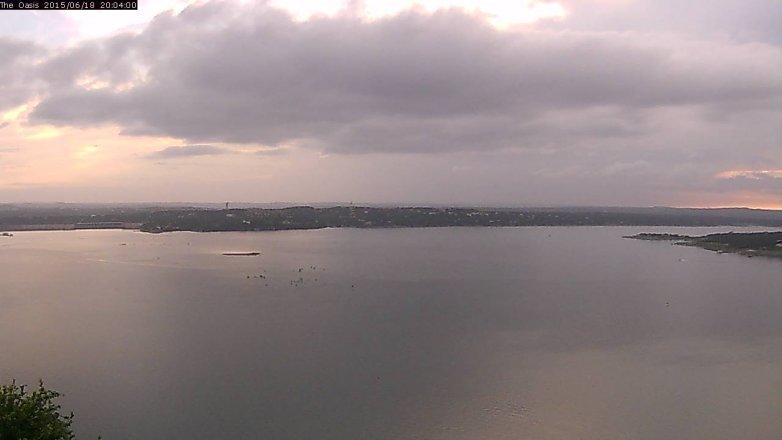 Lake Travis webcam, June 18, 2015 7:10 PM CT