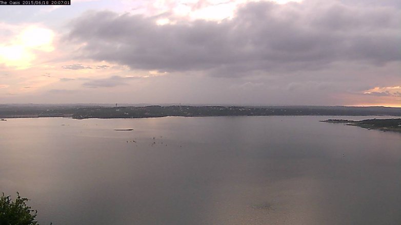 Lake Travis webcam, June 18, 2015 7:15 PM CT