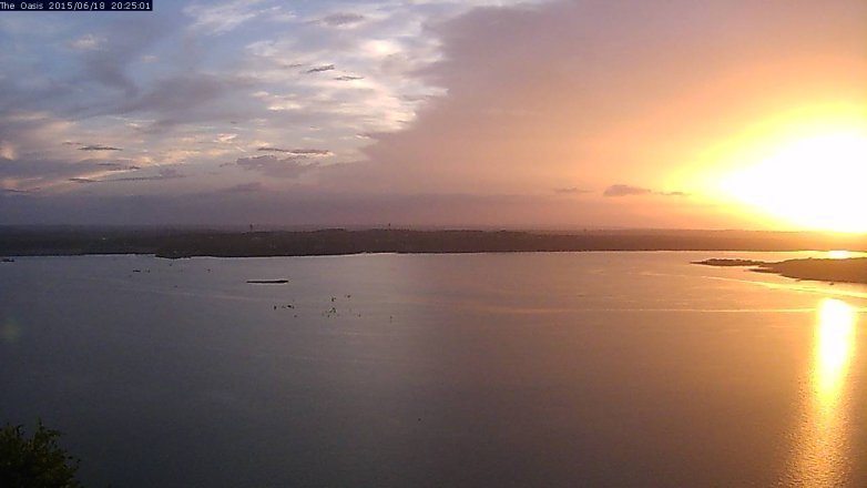 Lake Travis webcam, June 18, 2015 7:30 PM CT