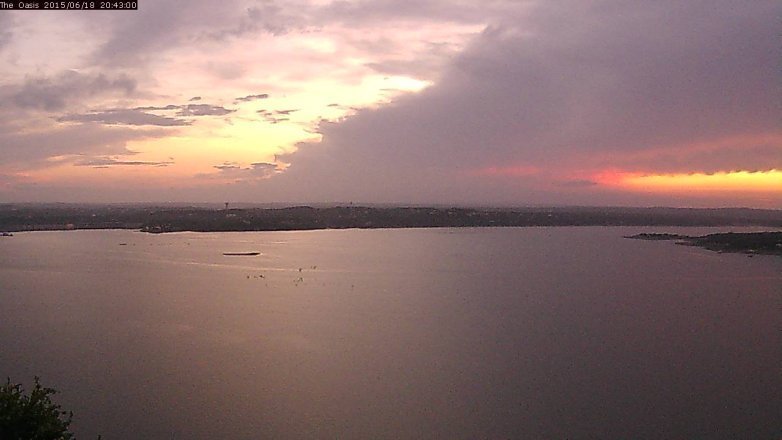Lake Travis webcam, June 18, 2015 7:50 PM CT