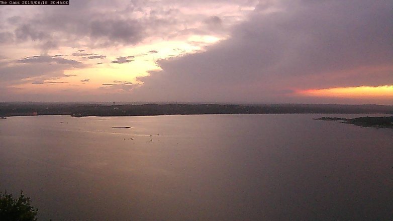 Lake Travis webcam, June 18, 2015 7:55 PM CT